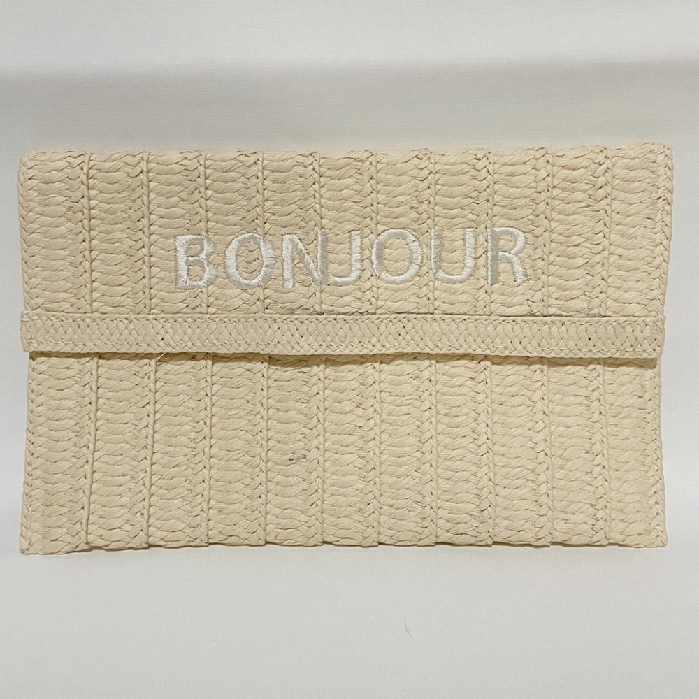Bonjour Cream Clutch